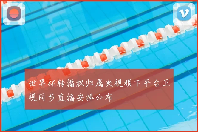 世界杯转播权归属央视旗下平台卫视同步直播安排公布